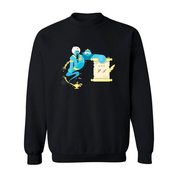 Genie From Lamp Design Sweatshirt Men -Image by Shutterstock, Male Small