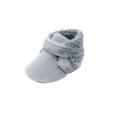

Warm Snow First Shoes Cotton Plush Boots Soft Baby Walkers Girls Boys Baby Shoes