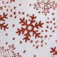 thumbnail image 7 of Northlight Glitter Snowflake Mini Burlap Christmas Tree Skirt - White - 20", 7 of 7