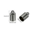 thumbnail image 2 of 100Pcs Cord End Caps 5mm End Cap Barrel Beads Kumihimo End Caps Brass for Jewelry Making 5.5mm Length Dark Gray, 2 of 5