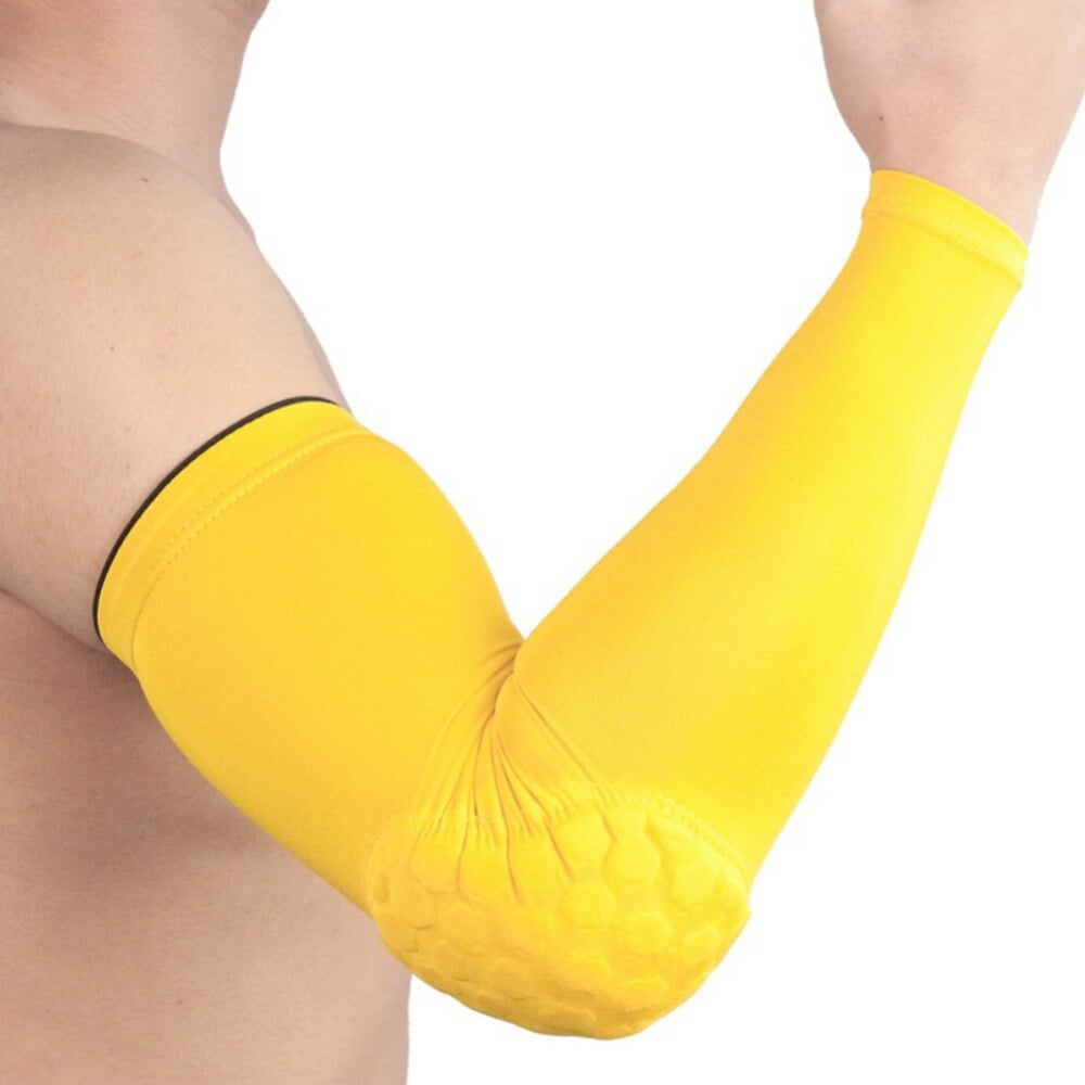 1pc Arm Sleeve Armband Elbow Support Basketball Arm Sleeve Breathable  Football Sports Safety Elbow Pad Brace Protector 