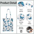 thumbnail image 5 of Watercolor Butterfly Floral Canvas Tote Bag – Romantic Nature-Inspired Reusable Cotton Shopping Bag with Artistic Fantasy Garden & Starry Sky Design for Women, Teens, Aesthetic Gift Lovers, 5 of 7
