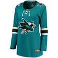 thumbnail image 2 of Women's Fanatics Teal San Jose Sharks Home Breakaway Jersey, 2 of 7