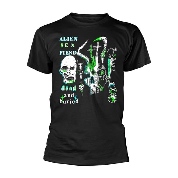Alien Sex Fiend - Camiseta Dead And Buried para Adultos Unisex (Negro)
