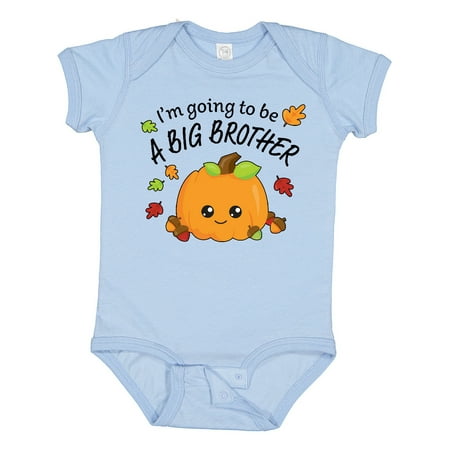 

Inktastic I m Going to Be a Big Brother- Cute Halloween Pumpkin Gift Baby Boy Bodysuit