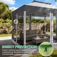 thumbnail image 6 of SANOPY 10 x 10 ft Pop up Gazebo with Ventilated Double Roof and Mosquito Net, Outdoor Patio Shelter Canopy for Patios, Backyard, Garden and Beach, Gray, 6 of 9