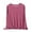 Red, variant on cfhntfmh Pajamas Tops for Women Lightweight Long Sleeve Lounge T-Shirt Round Neck Soft Pajama Shirts Sleeping Basic Tees