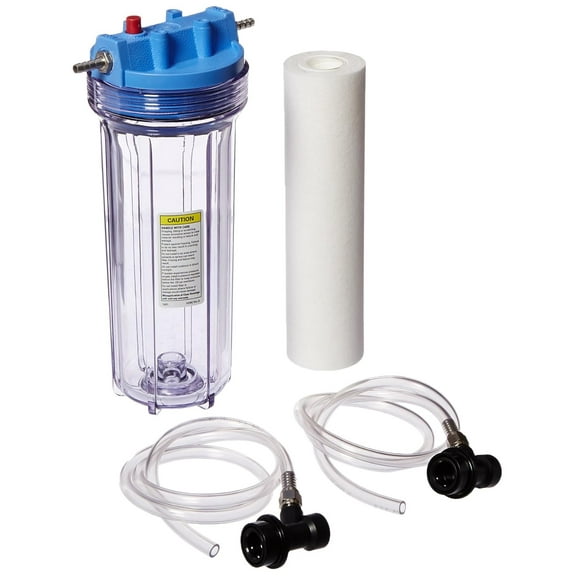 Homebrewstuff 10" Beer Filter Kit – 5 Micron Filtration System for Homebrew - Clear, Sediment-Free Beer