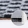 thumbnail image 3 of BESTVUE Area Runner Rug Outdoor Non Slips Carpet Runners Indoor Utility Rugs Mat for Kitchen Hallway Entryway Garage with Rubber Backing Gray Plaid 2ft x 12ft, 3 of 7