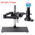 thumbnail image 5 of Hayear Heavy Duty Boom Metal Table Stand, 76mm Holder Universal Large Tripod for Industrial Stereo Microsocpe Soldering PCB Repair,Black,Only one Stand, 5 of 6