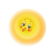 9.5" Round Pre-Cut Smiling Sun Emoji Birthday Edible Image Cake Topper By TNCT