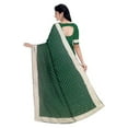 thumbnail image 3 of Ta la hi Collections Indian Traditional Raw Silk Saree for Women, Party Wear Women's Saree with Blouse Piece-Green, 3 of 5