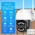 thumbnail image 2 of Cámara de Seguridad Exterior Zinker 8mp Doble Lente Zoom 8x ONVIF Ptz Wifi, 2 of 9