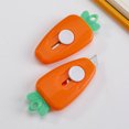 thumbnail image 2 of Mini Carrot Art Knife Small Cute Portable Paper Cutter For Courier Opening And Craft Use Orange Plastic Material, 2 of 6