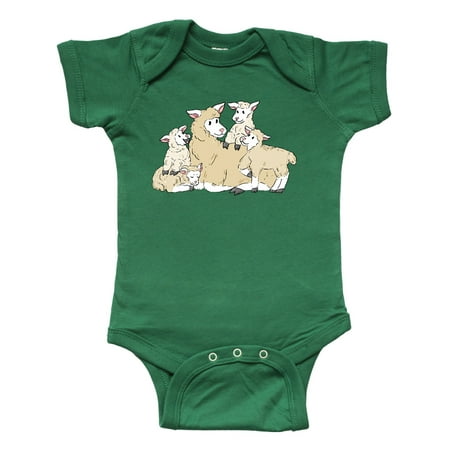 

Inktastic Cute Lamb Family Gift Baby Boy or Baby Girl Bodysuit