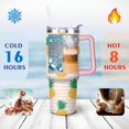 thumbnail image 4 of 40 OZ Pineapple Travel Mug Gifts for Women Men Birthday Coffee Cup Gifts for Husband Son Dad Insulated Stainless Steel Coffee Mug with Handle, 4 of 7