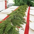 Kbndieu 6 Ft Artificial Christmas Garland Realistic Touch Winter