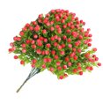 thumbnail image 2 of Bearachild 10x Agregue belleza y elegancia al hogar con flores artificiales Flores de bajo mantenimiento Decoración del hogar Flores falsas Decoración del hogar rojo 1, 2 of 6