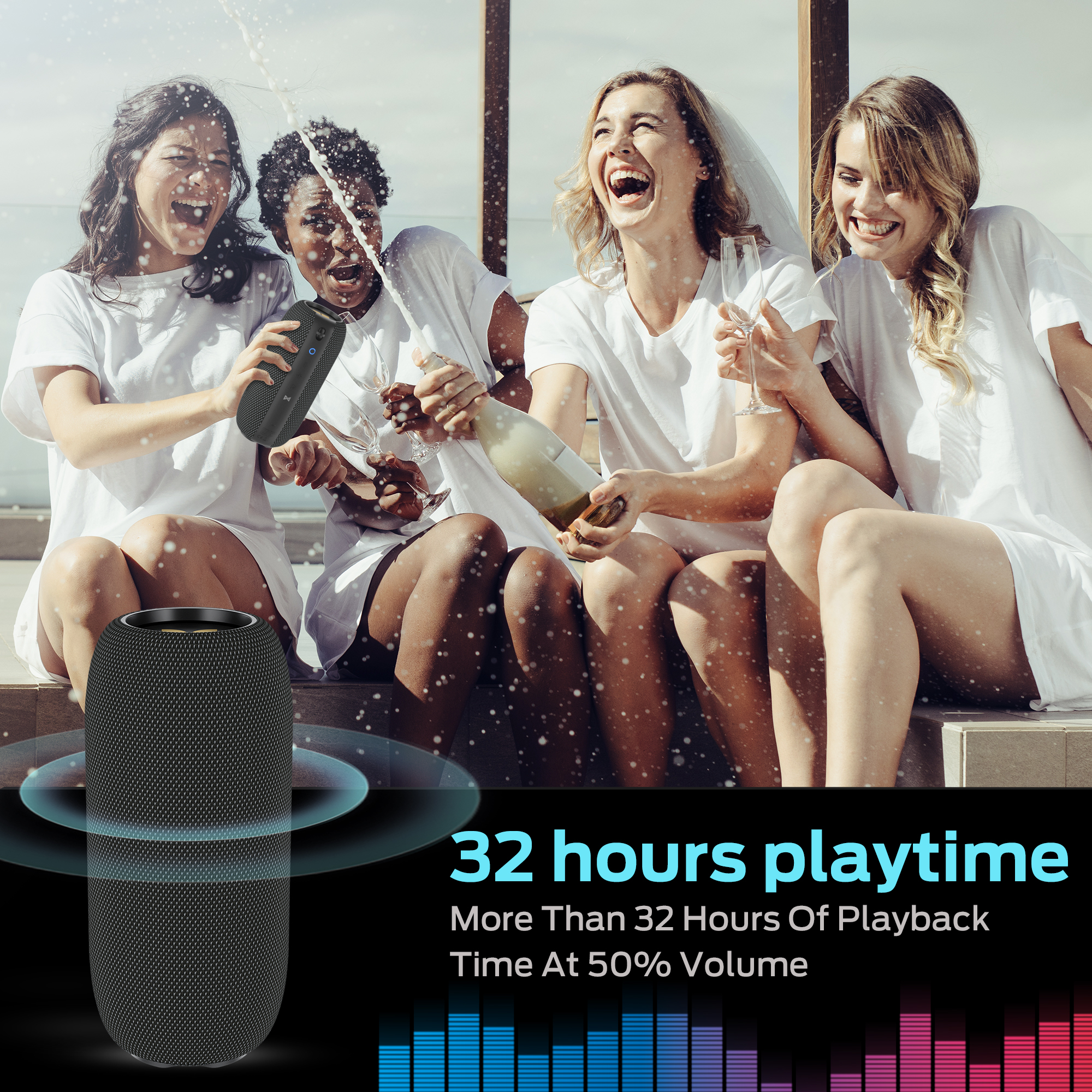Monster S320 Bluetooth Speaker, 40W Waterproof Portable photo 7