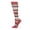 Pink, variant on Wellfit Unisex Multi Striped Cotton Blend 15-20mmHg Graduated Compression Socks, 9-11, Pink