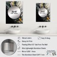 thumbnail image 4 of Designart "Infinite Geometry in Grey and Yellow II" Modern Geometric Mirror Wall Decor - Modern Grey Abstract Large Mirror For Wall Art Decor - 32" x 24" Inch, 4 of 5