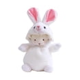 thumbnail image 1 of Peluche HUOGUO de pascua con forma de conejo blanco para niños de 1 año o más, 1 of 5