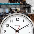thumbnail image 3 of La Crosse Technology 14 inch UltrAtomic Stainless Steel Atomic Analog Wall Clock, 404-1235UA-PL, 3 of 7