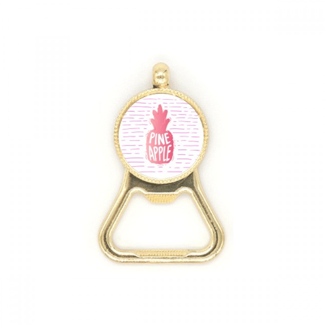 PineFruit Fruit Flavor Color Beer Bottle Cap Opener Stainless Steel Key Chain