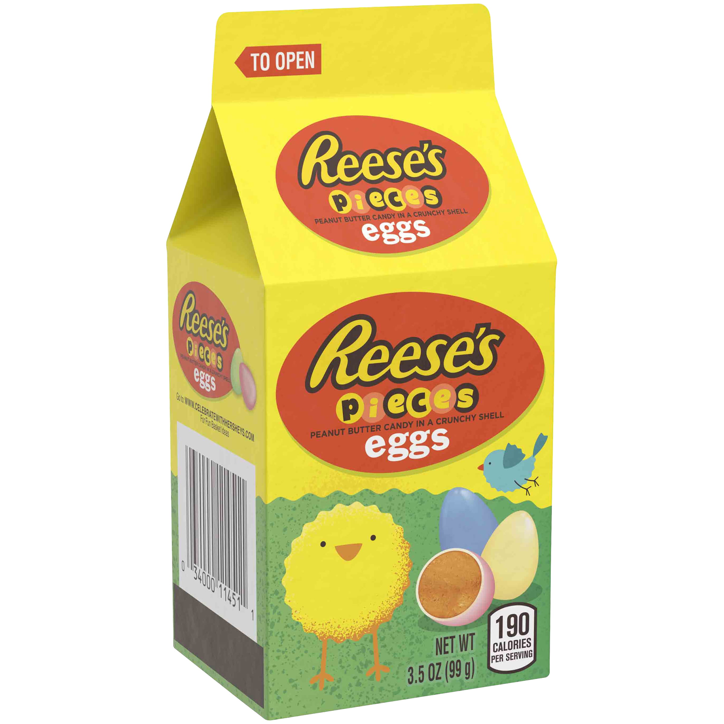 Reese's, Pieces Easter Pastel Eggs Mini Carton Candy, 3.5 Oz. - Walmart