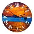 thumbnail image 2 of Designart 1 in Quartz Coastal Wall Clock, 2 of 5