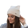 thumbnail image 2 of D-GROEE Women Cat Ear Beanie Hat Wool Braided Knit Trendy Winter Warm Cap, 2 of 6