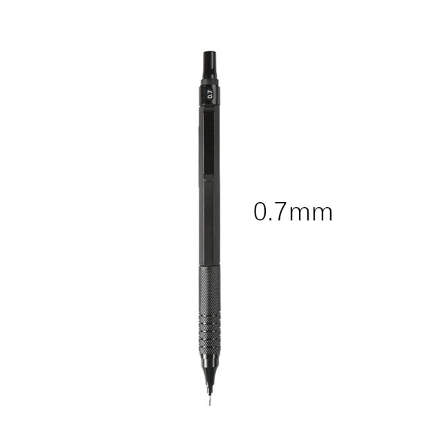 Lápiz especial de 0,3 mm para dibujo automático en metal, 0,5 mm, 0,7 mm y 2,0 mm, con centro de gravedad bajo y grabado de logotipos de tacto pesado