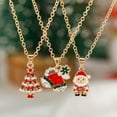 thumbnail image 3 of Adorno de campana de collar navideño Bastón de alce navideño Colgante de árbol de Navidad de Papá Noel Traje, 3 of 6