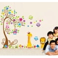 thumbnail image 1 of Vinil Decorativo Infantil Árbol y Animales Selva Jirafa León Dara Baby Syene VinDe230, 1 of 2