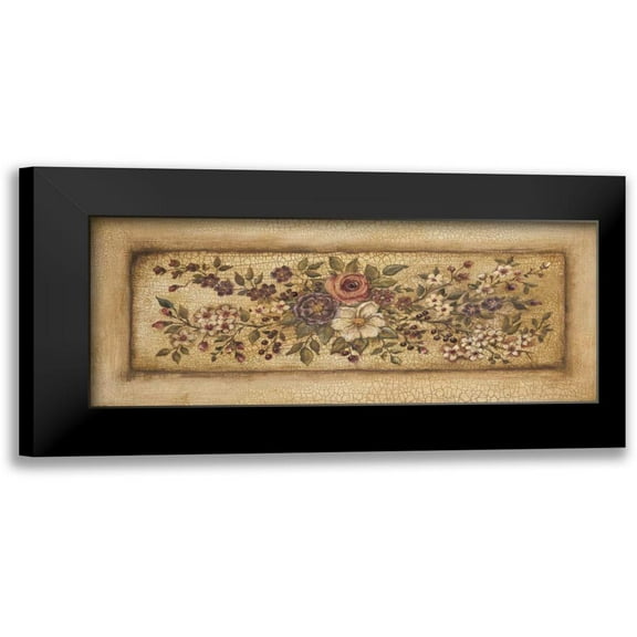 Poloson, Kimberly 14x8 Black Modern Framed Museum Art Print Titled - Vintage Garland I