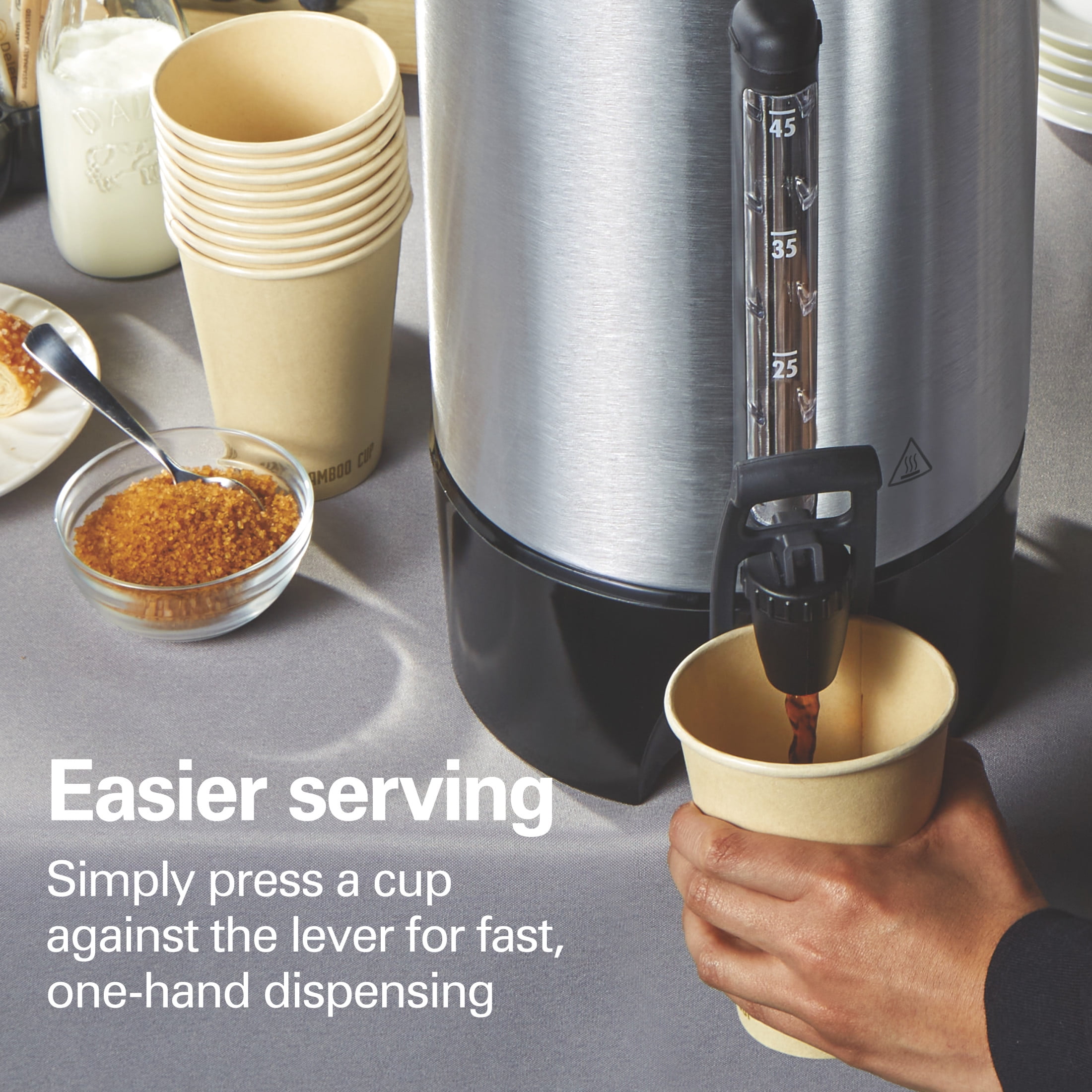 Hamilton Beach Dispensing Coffee Urn 45-Cup Capacity - Walmart.com