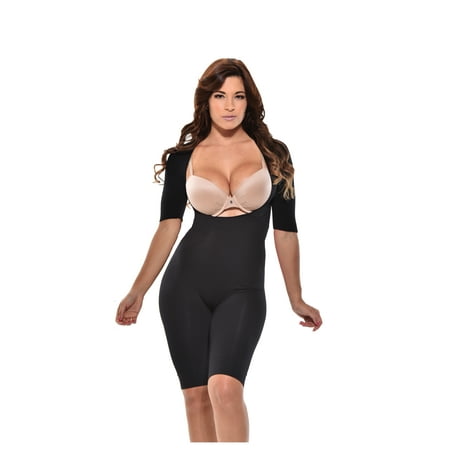 

mid-thigh arm slimmer body shapewear - short sleeve