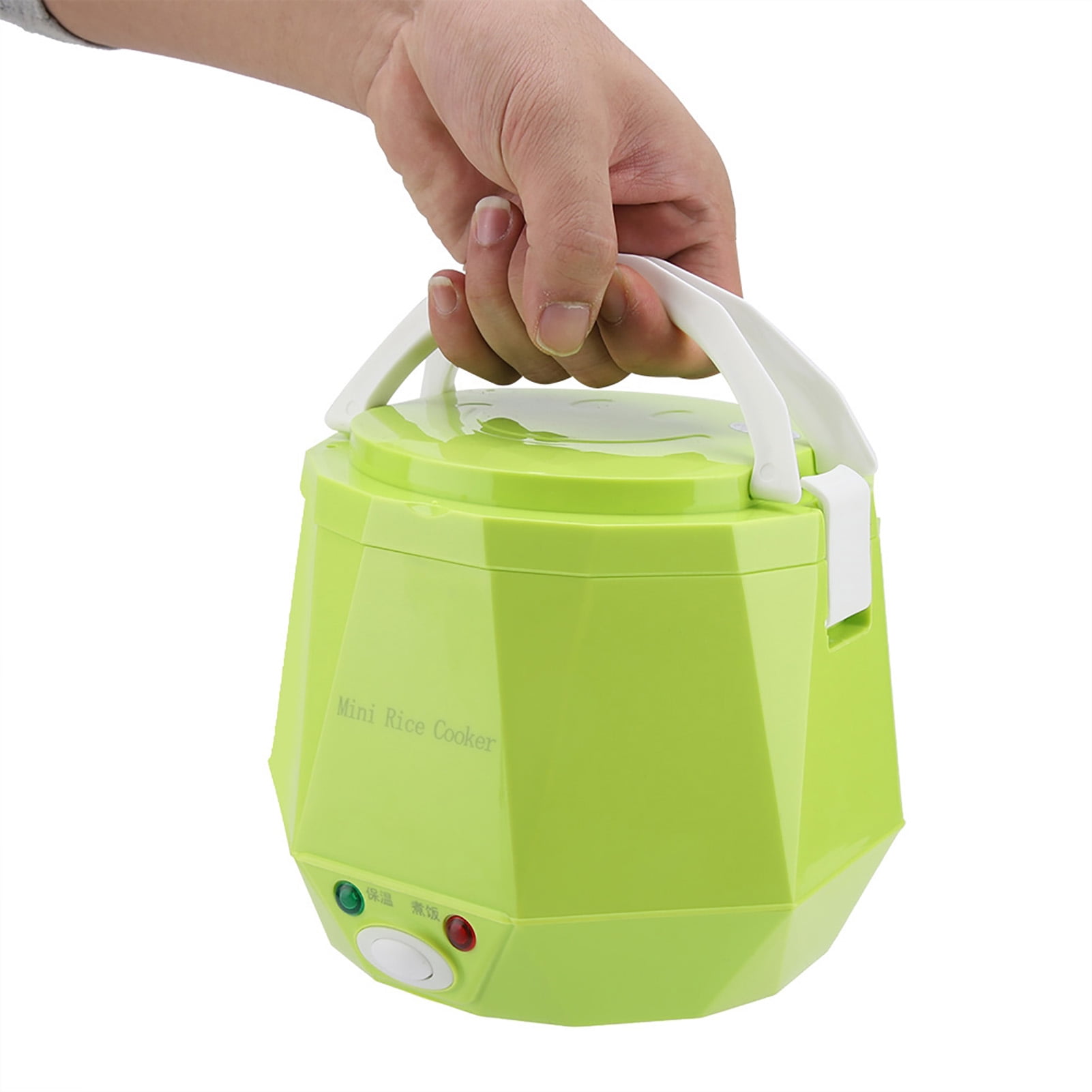 YAHHU 1.3L Electric Portable Multifunctional Rice Cooker Food Steamer for 24V Truck (7.1 x 7.1 x 6.1 inches / 18 x 18.1 x 15.6 cm), Green