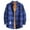 CE07-Blue, variant on Men's Warm Sherpa Lined Fleece Plaid Flannel Shirt Jacket Mens Flannel Shirt Long Sleeve Brown L