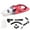 Red, variant on Wovilon Vehicle Mounted Vacuum Cleaner Wired Vehicle Automotive Household Dry Wet Dual-Purpose High-Power Rechargeable Hand-Held Vacuum Cleaner