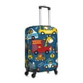 thumbnail image 3 of Easygdp Vehicles Cartoon with Funny Drivers Print Elastic and Washable Suitcase Protective Cover with Hidden Zipper Fits 18-32 inch Luggage -X-Large, 3 of 9