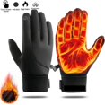 thumbnail image 2 of Waterproof Winter Gloves Men Warm Heating Gloves Touchable Thermal Riding Motorcycle Gloves ,Easy to Use, 2 of 7