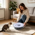 thumbnail image 4 of Cat Toilet Training Kit, Litter Box Alternative, Cat Potty Trainer, Toilet Transition System, Pet Litter Training, For Indoor Cats 15.7Inch-Grey, 4 of 5