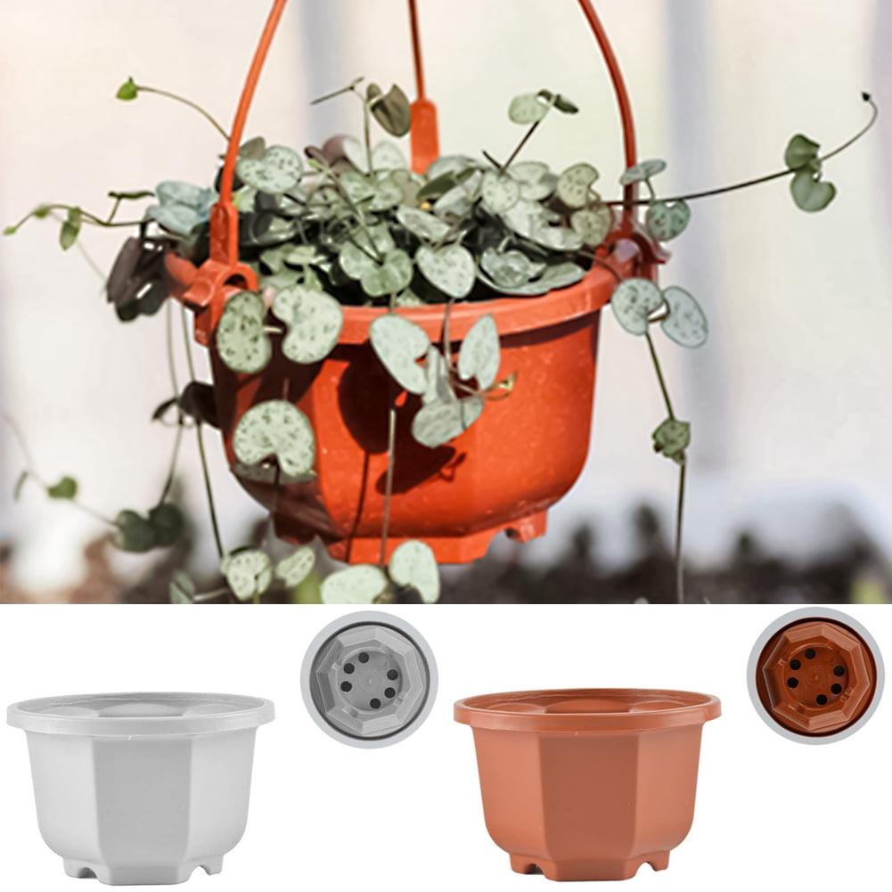 Cheers.US Plastic Hanging Plant Pots Reusable Plant Seeding Nursery Pot