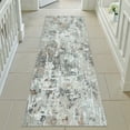 thumbnail image 6 of WIPONKEN Runner Rug 2x6 Non-Slip Rubber Backing, Modern Abstract Soft Low-Pile Design for Hallways and Kitchens, 6 of 8