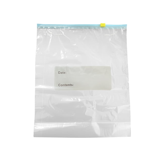 Bolsa sellada de mantenimiento fresco, bolsa de almacenamiento con cremallera para refrigerador y congelador de calidad alimentaria