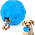 thumbnail image 2 of Juguete masticable de goma para perros, con dispensador de comida, duradero para masticadores agresivos, con sabor a ternera, para aliviar el aburrimiento, ejercicio físico y mental, razas grandes, 2 of 5
