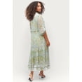 thumbnail image 2 of Ellos Plus Size Sheer Maxi Dress With Ruffled Trim, 2 of 3