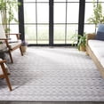 thumbnail image 3 of SAFAVIEH Cabana Ethan Geometric Indoor/Outdoor Area Rug, Grey/Ivory, 6'5" x 6'5" Square, 3 of 14