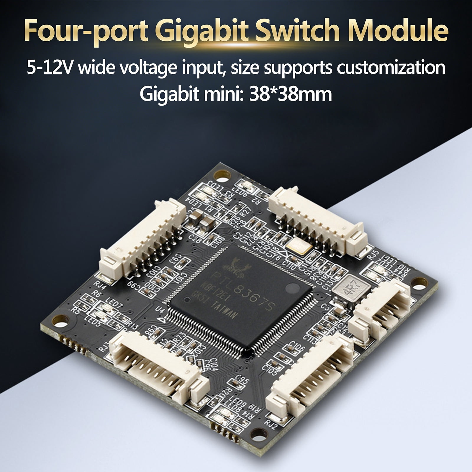 Embedded Ready 4 Port Gigabit Networking Switches Module with Easy Installation For Home And Offices Use